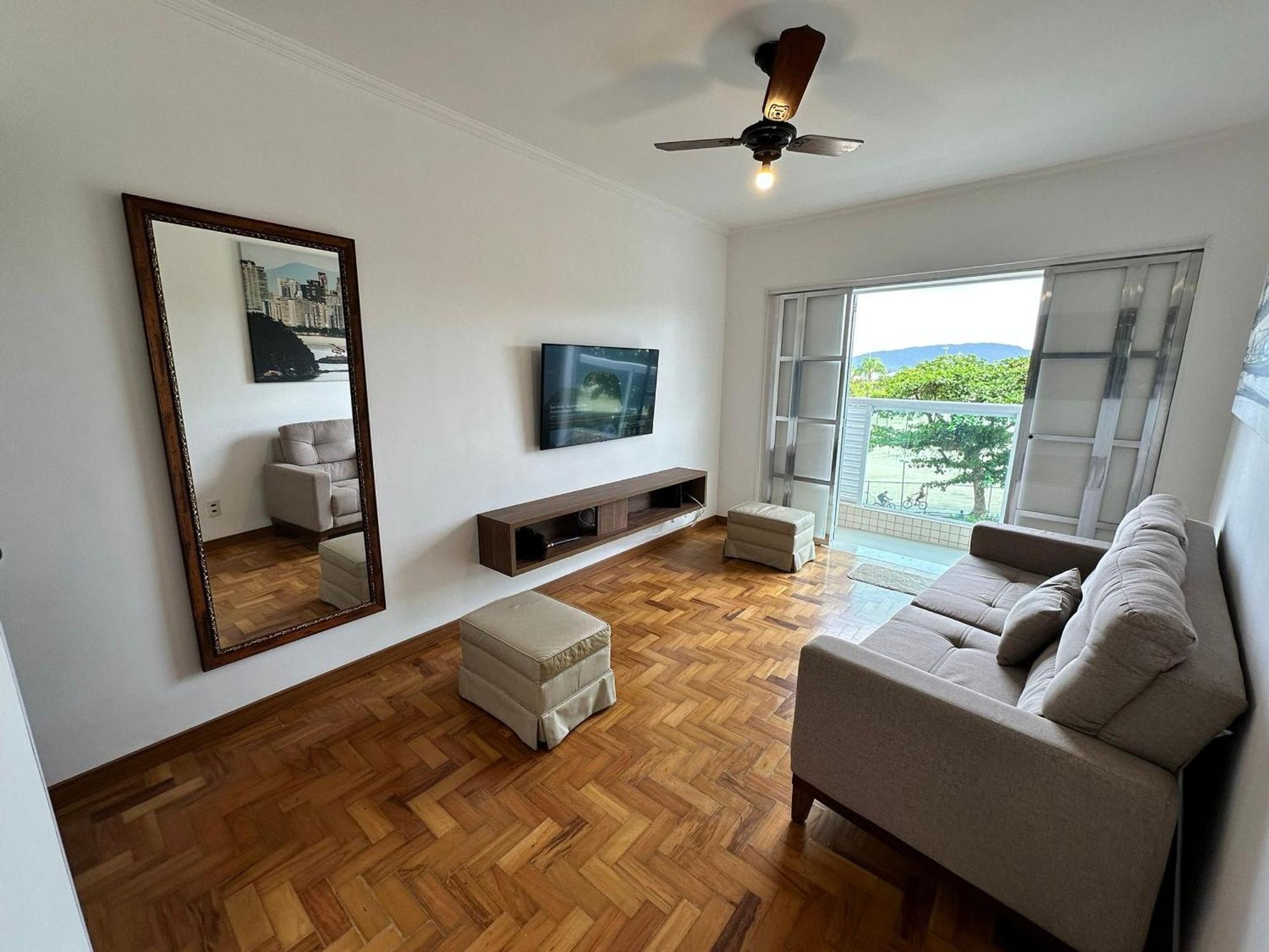 Ap Pe Na Areia Vista Parcial Mar Appartement Santos  Buitenkant foto