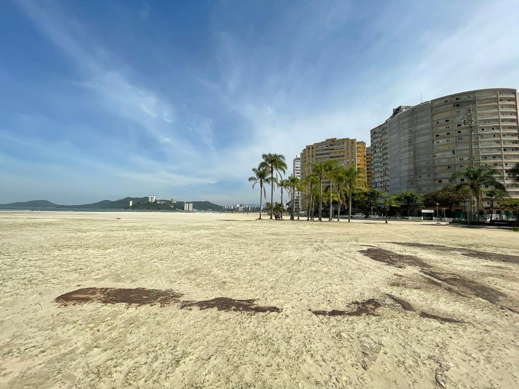 Ap Pe Na Areia Vista Parcial Mar Appartement Santos  Buitenkant foto